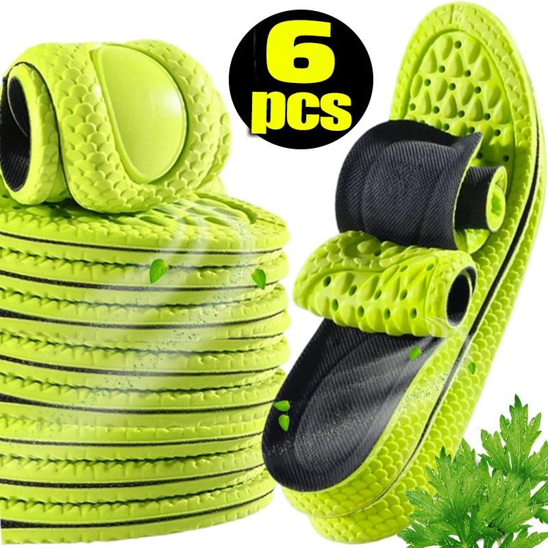Men'S Shoes With Memory Foam - 2/6 Stück EVA Desodorierende Memory-Schaum-Einlegesohlen, modisches