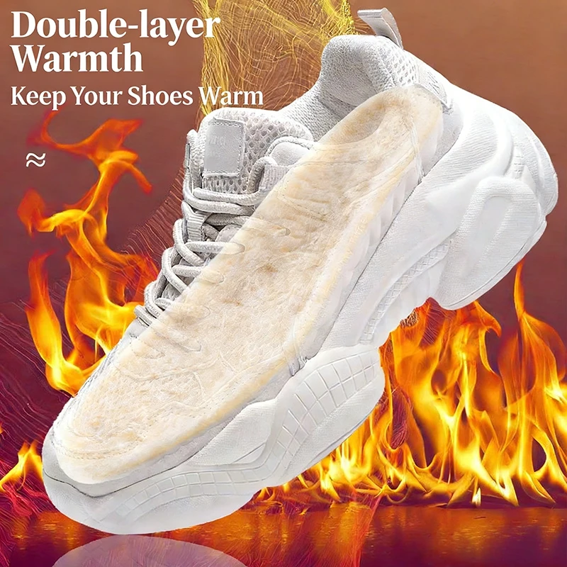 Men'S Shoes With Memory Foam - Ein Paar Selbstheizende Thermische Einlegesohlen für