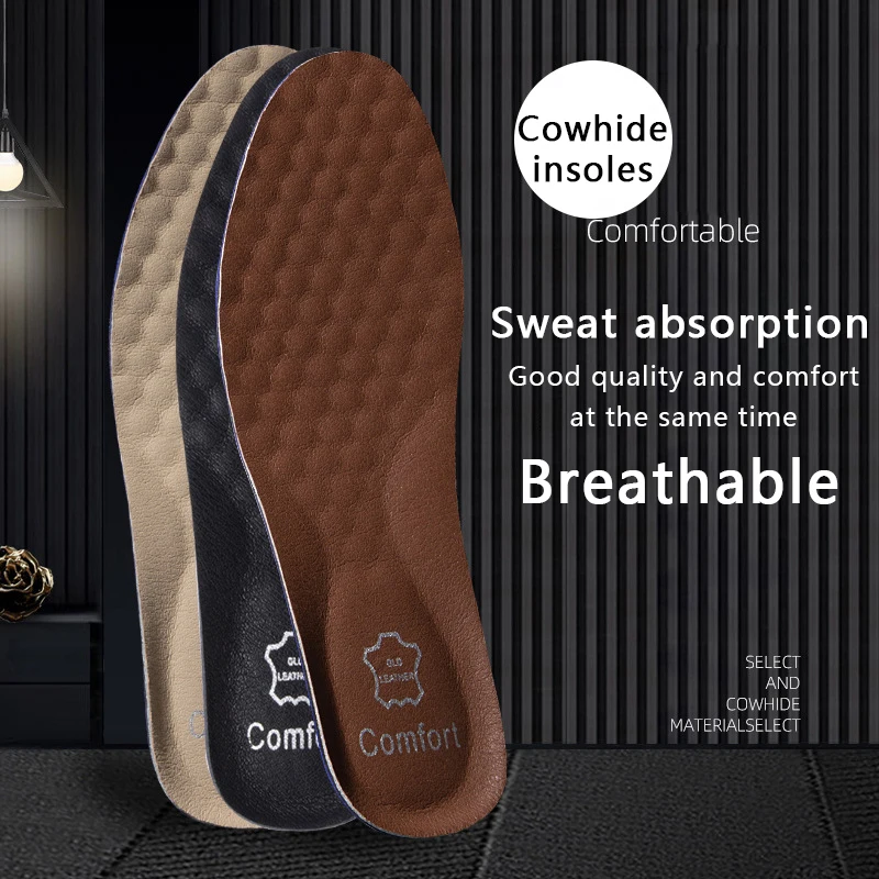 Men'S Shoes For Plantar Fasciitis - 1 Paar Schuheinlagen aus Leder für