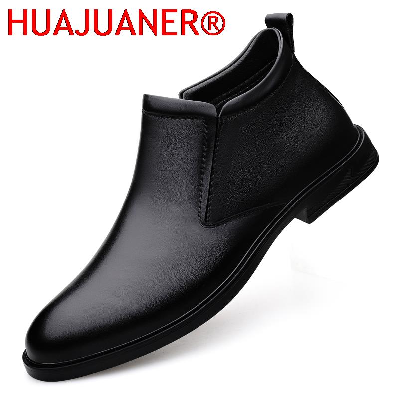 Men Shoes Brands - Chelsea Stiefel Schwarz männer Kurze Echtes