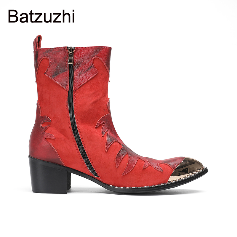Batzuzhi 6,5 cm hohe Herrensti – Men Shoes Red Bewertung und Preis