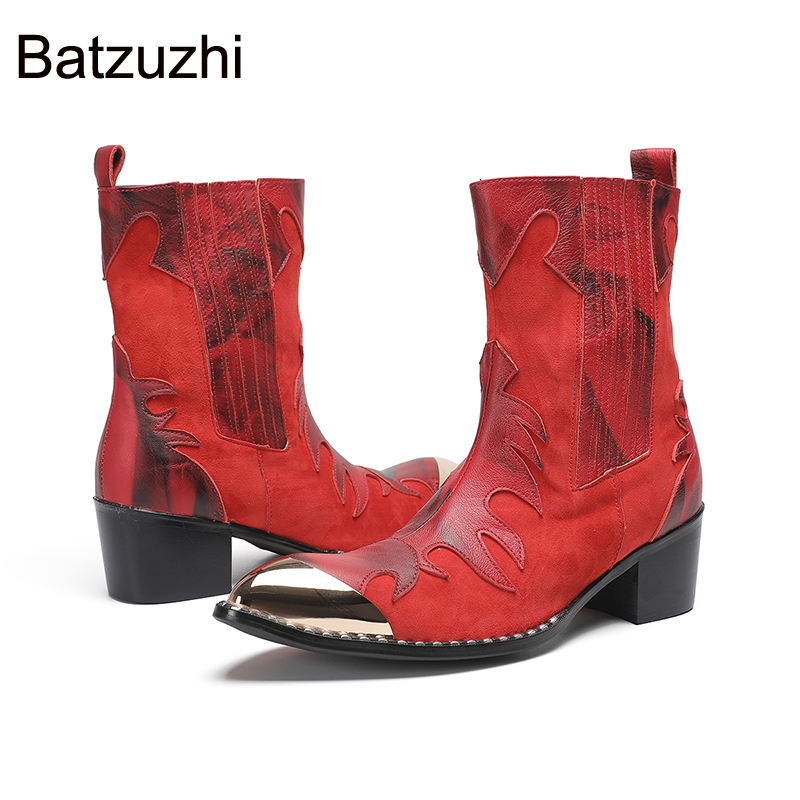 Batzuzhi 6,5 cm hohe Herrensti – Men Shoes Red Bewertung und Preis