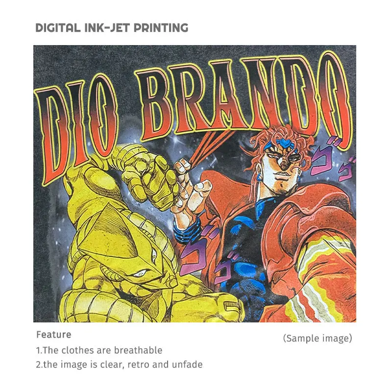 Bandai Anime JoJos T Shirt Vin – Men Shoes Xxl Bewertung und Preis