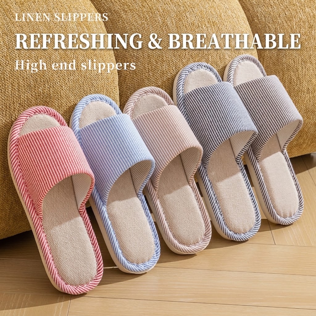 Atmungsaktive Leinen-Hausschuh – Men Shoes Size To Women Bewertung und Preis