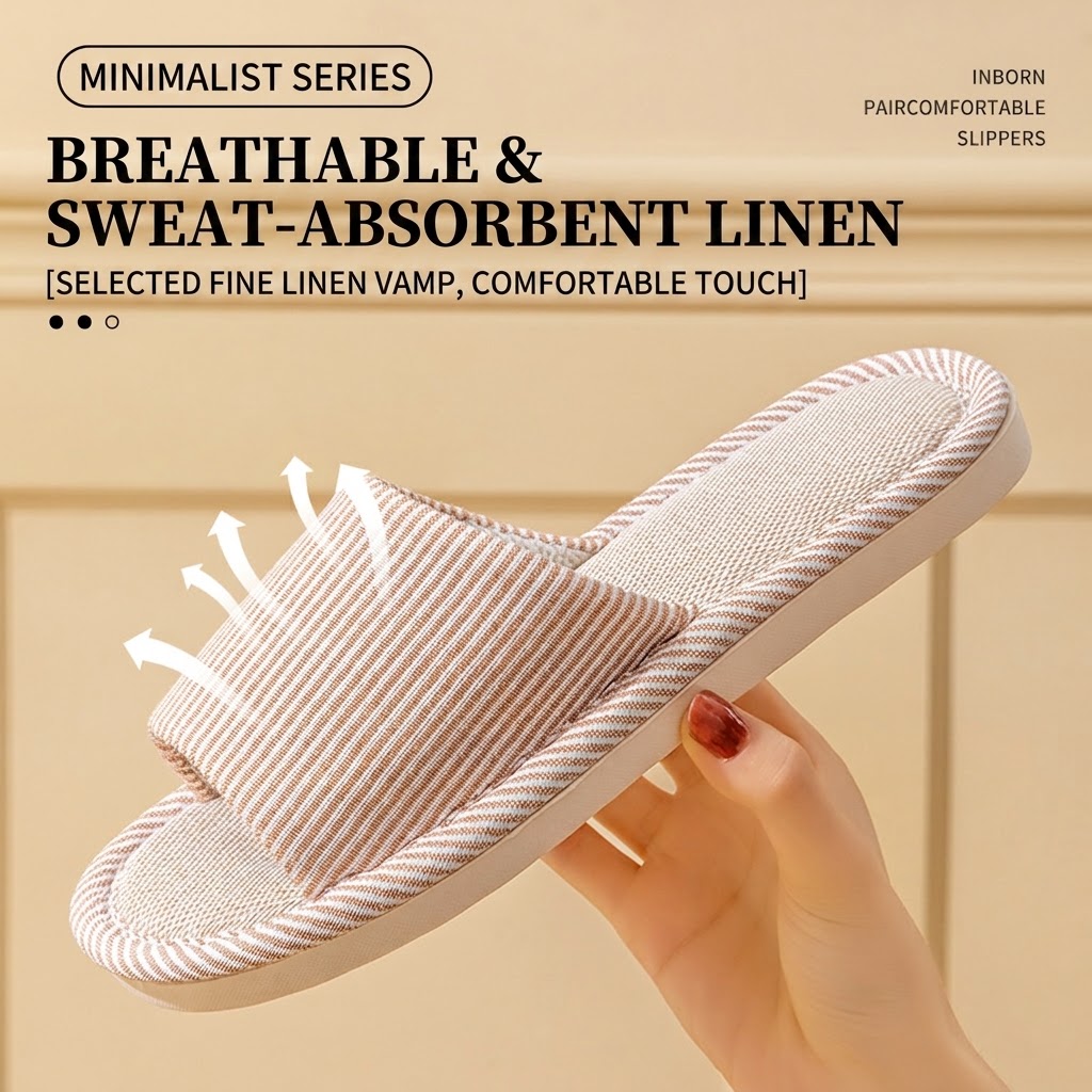 Atmungsaktive Leinen-Hausschuh – Men Shoes Size To Women Bewertung und Preis